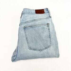 Madewell The Perfect Vintage Jean Ripped Light Wash Raw Hem Size 30